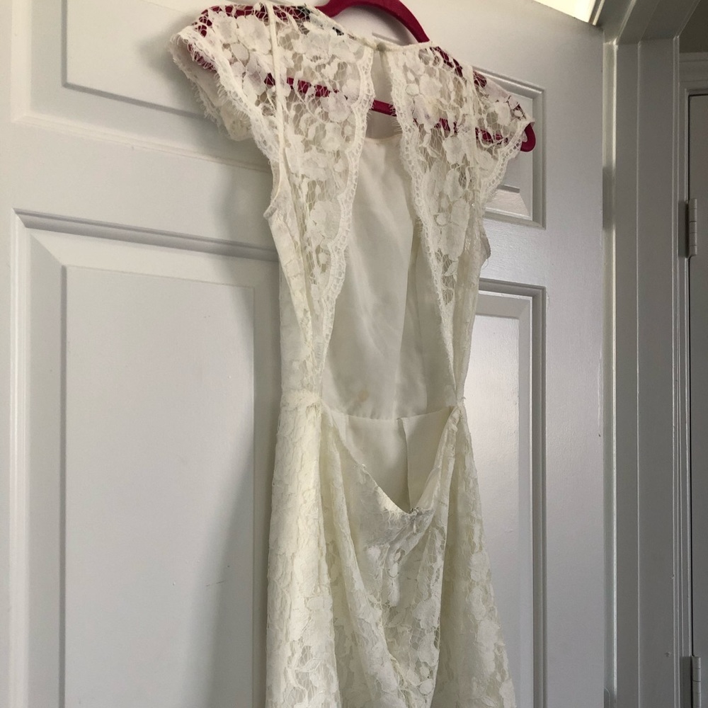 White lace dress